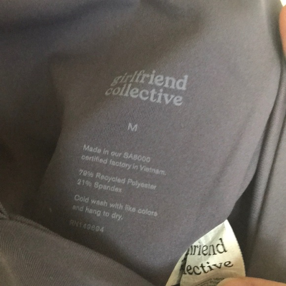 Girlfriend Collective Topanga bra (Medium) & 28” leggings (Small) in Dahlia - Picture 6 of 8